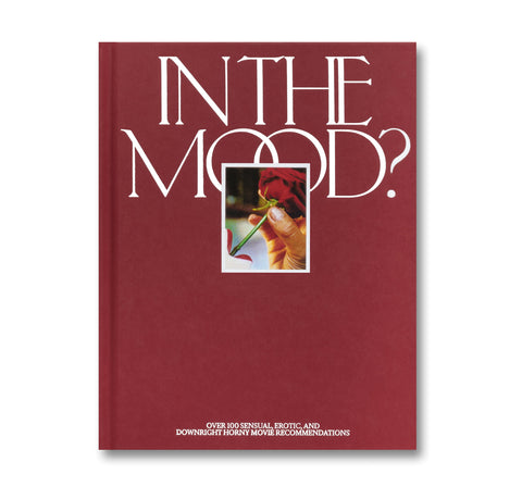 A24 "In the Mood?" film book featuring cover art and pages from the A24 film publication.