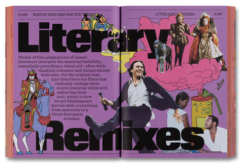 A24 film book titled "Watch This Before You Turn 18!" with cover art featuring vibrant colors and bold typography.