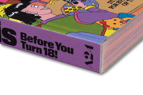 Close-up of the cover of the film book "Watch This Before You Turn 18!" by A24, featuring bold typography and cinematic design.