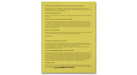 Advice for Young Artists - MACK