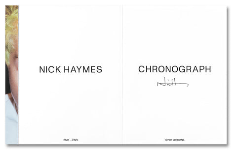 Close-up of a Chronograph photography book by SPBH Editions featuring detailed cover design and high-quality print.
