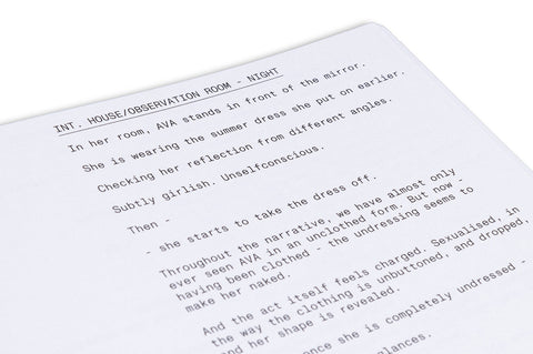 Ex Machina Screenplay Book - MACK
