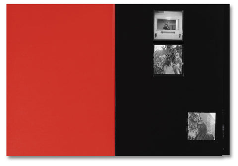 Black and white contact sheet of photography by Hujar, featured in the MACK photography book titled "Hujar: Contact."