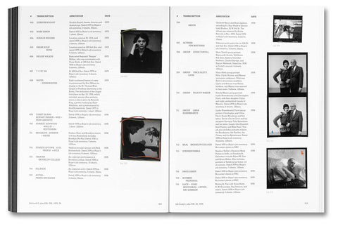 Photographic contact sheet from Hujar:Contact book by MACK, showing black and white images of various subjects in a grid layout.