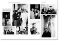 Open book titled "Prefigured: Fashion and Exhibition-Making" by SPBH Editions, showing colorful interior pages.