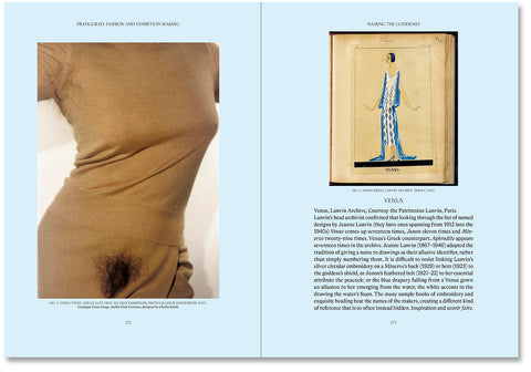 Cover of the book "Prefigured: Fashion and Exhibition-Making" by SPBH Editions, featuring abstract graphic design on a white background.