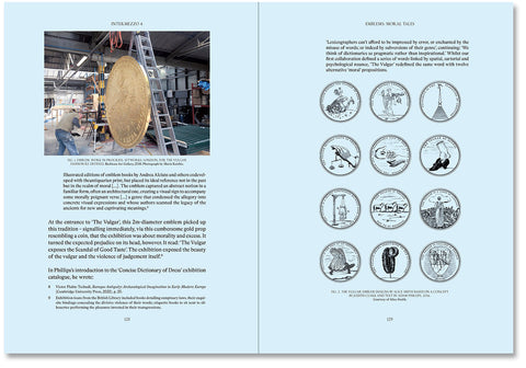 Open book titled "Prefigured: Fashion and Exhibition-Making" by SPBH Editions showing interior pages with fashion and design content.