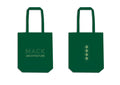 MACK Critical Thinkers tote bag featuring a sleek design with bold graphic artwork, made from sturdy fabric.