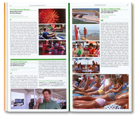 A24 film book titled "On Location in New York City" showing iconic NYC scenes in a hardcover format.