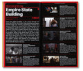 A24 film book titled "On Location in New York City" showing iconic NYC scenes in the pages, outdoor setting with city background.