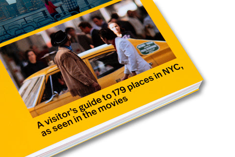 A24 film book titled "On Location in New York City" displayed with a scenic New York City background in the image.
