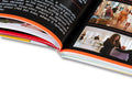 Close-up of a film book titled "On Location in New York City" by A24, featuring NYC cityscape details in the image.
