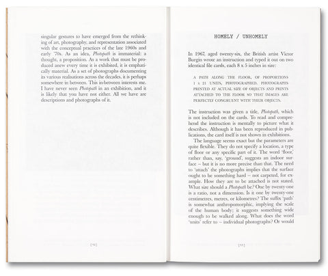 Victor Burgin's Photopath - MACK