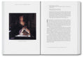 Cover of "Prefigured: Fashion and Exhibition-Making" book by SPBH Editions, featuring abstract artwork on the front.