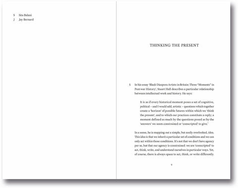 Open book titled "Transitions: On Culture, Crisis, and the Human" by MACK, showcasing pages with text and artwork.