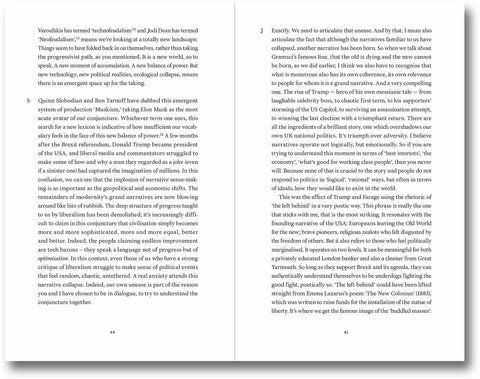 Cover image of "Transitions: On Culture, Crisis, and the Human" art theory book by MACK, featuring abstract artwork and title text.