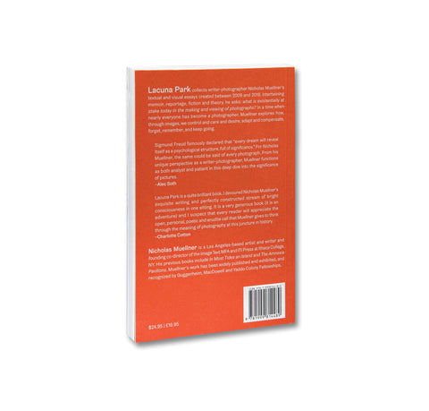 Photography book titled Lacuna Park: Essays and Other Adventures in Photography by SPBH Editions, featuring images and essays.