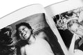 Close-up of the cover of The Sound of Dirt and Beauty photography book by SPBH Editions showing textured artwork.