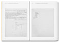 Cover image of "Written Down / Written Up," a book by John Hilliard, published by MACK, featuring a minimalistic design.