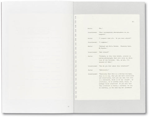 An Interview with Lewis Baltz - MACK
