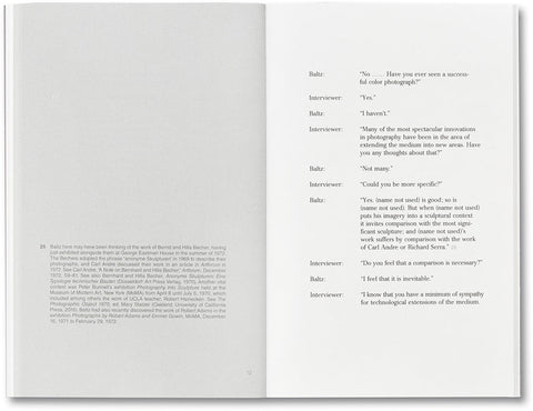 An Interview with Lewis Baltz - MACK