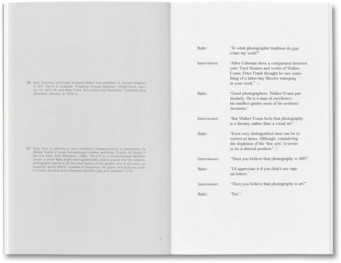 An Interview with Lewis Baltz - MACK