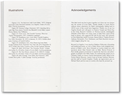 An Interview with Lewis Baltz - MACK