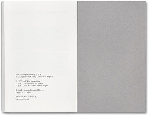 An Interview with Lewis Baltz - MACK