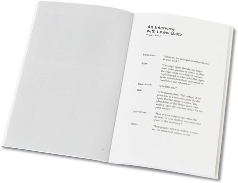 An Interview with Lewis Baltz - MACK