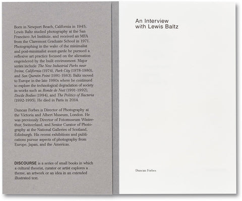 An Interview with Lewis Baltz - MACK